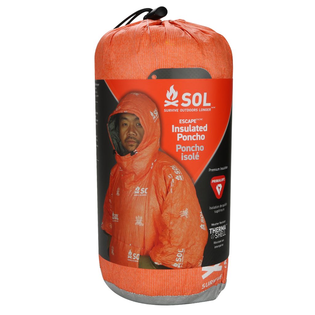 Escape Insulated Poncho front on white
