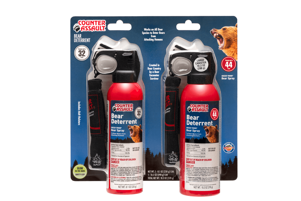 2 Counter Assault bear deterrent spray with holster pack