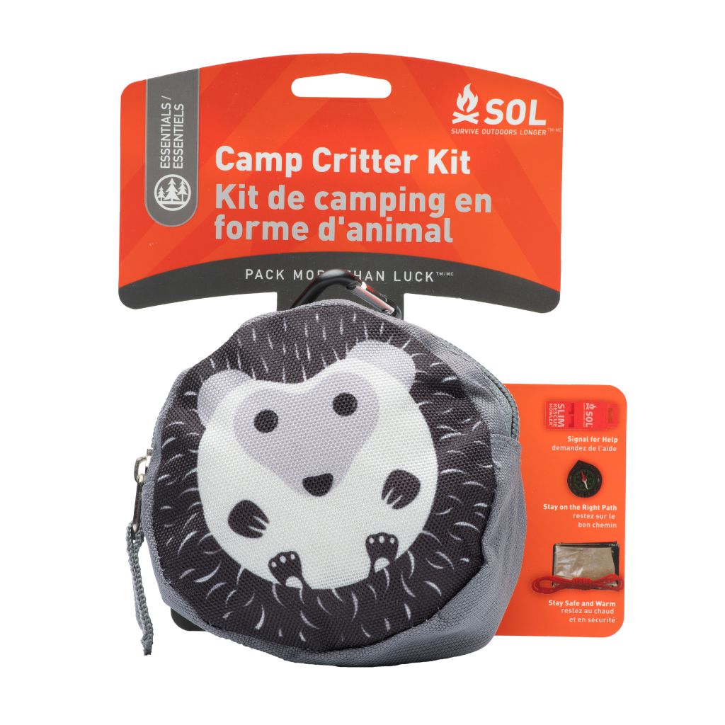 Camp Critter Kit Hedgehog in packaging