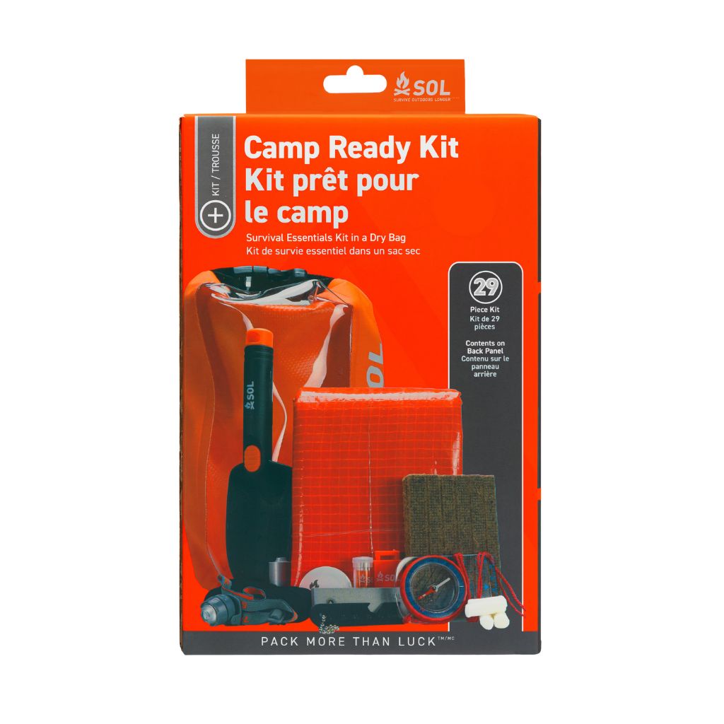Camp Ready Survival Kit in packaging