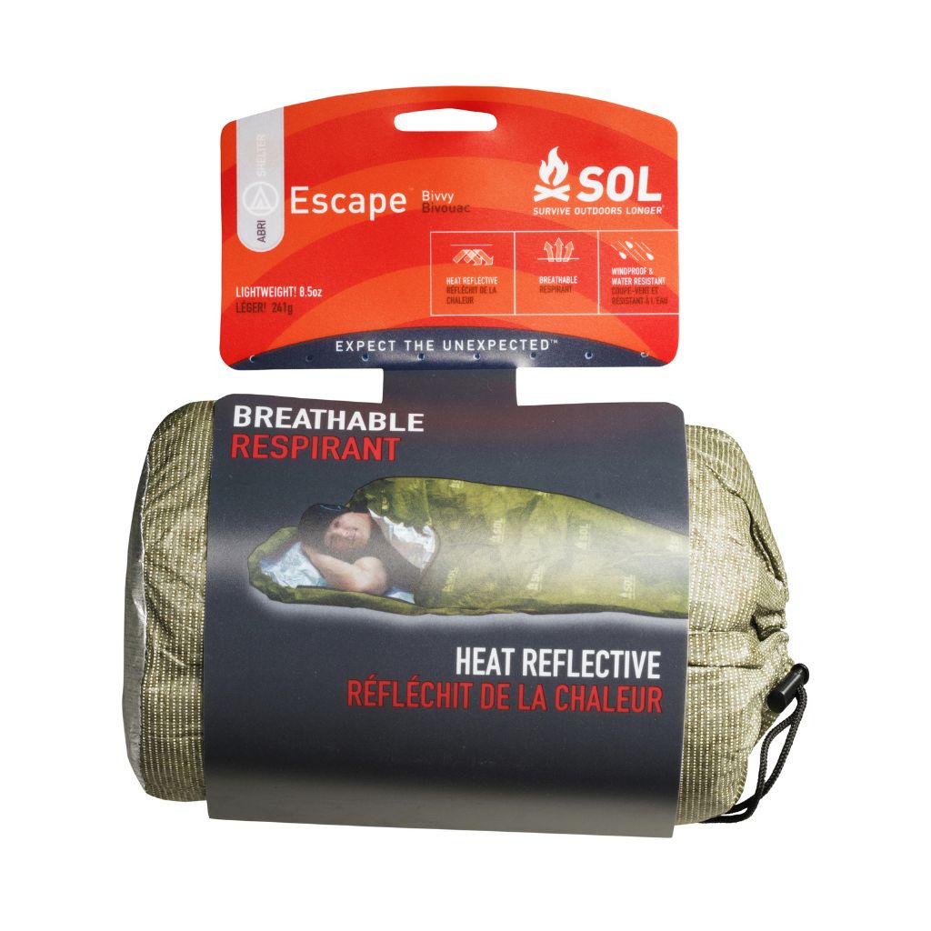 Escape Bivvy OD Green in packaging