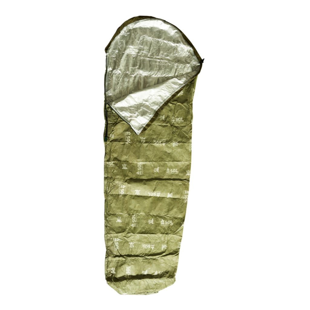 Escape Bivvy OD Green laid out flat