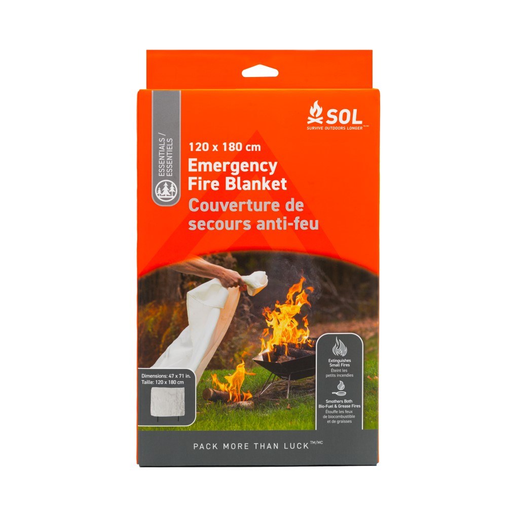 Emergency Fire Blanket in packaging