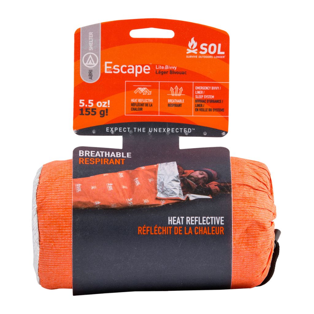 Escape Lite Bivvy in packaging