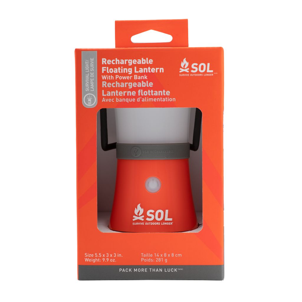 Rechargeable Floating Lantern with Power Bank in packaging