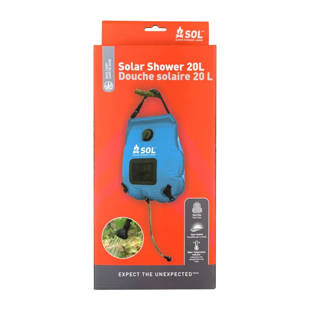 Solar Shower 20L in packaging
