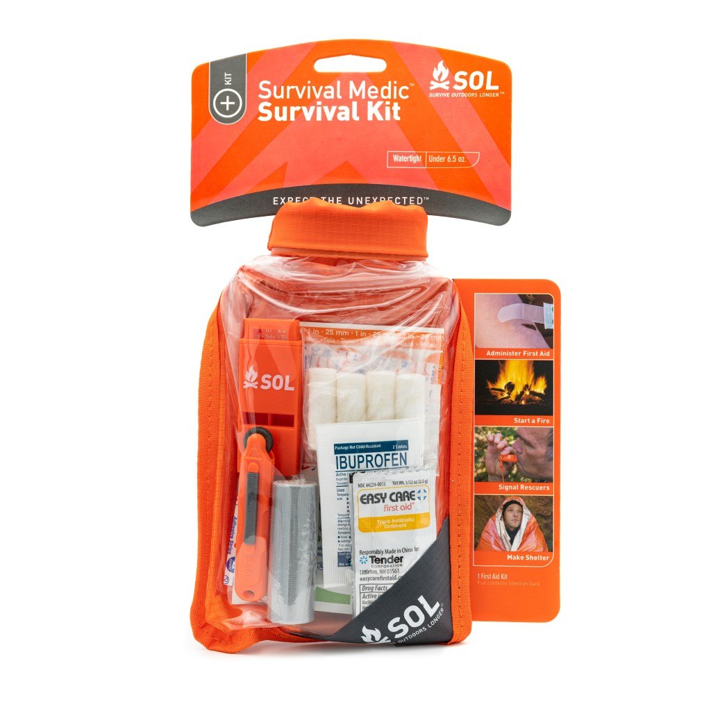Survival Medic in Dry Bag in packaging