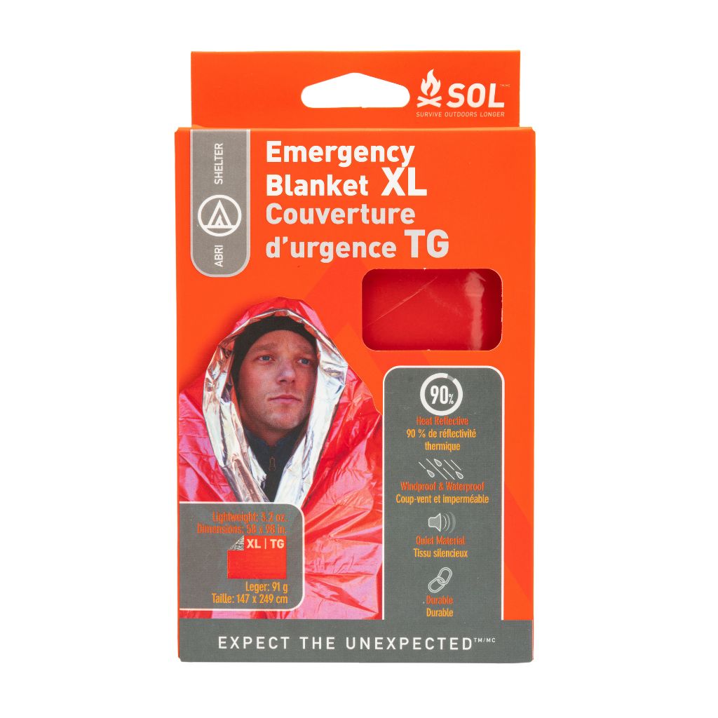Emergency Blanket XL in packaging