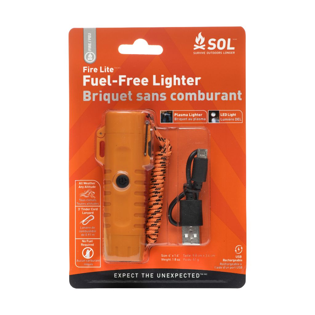 Fire Lite Fuel-Free Lighter in packaging