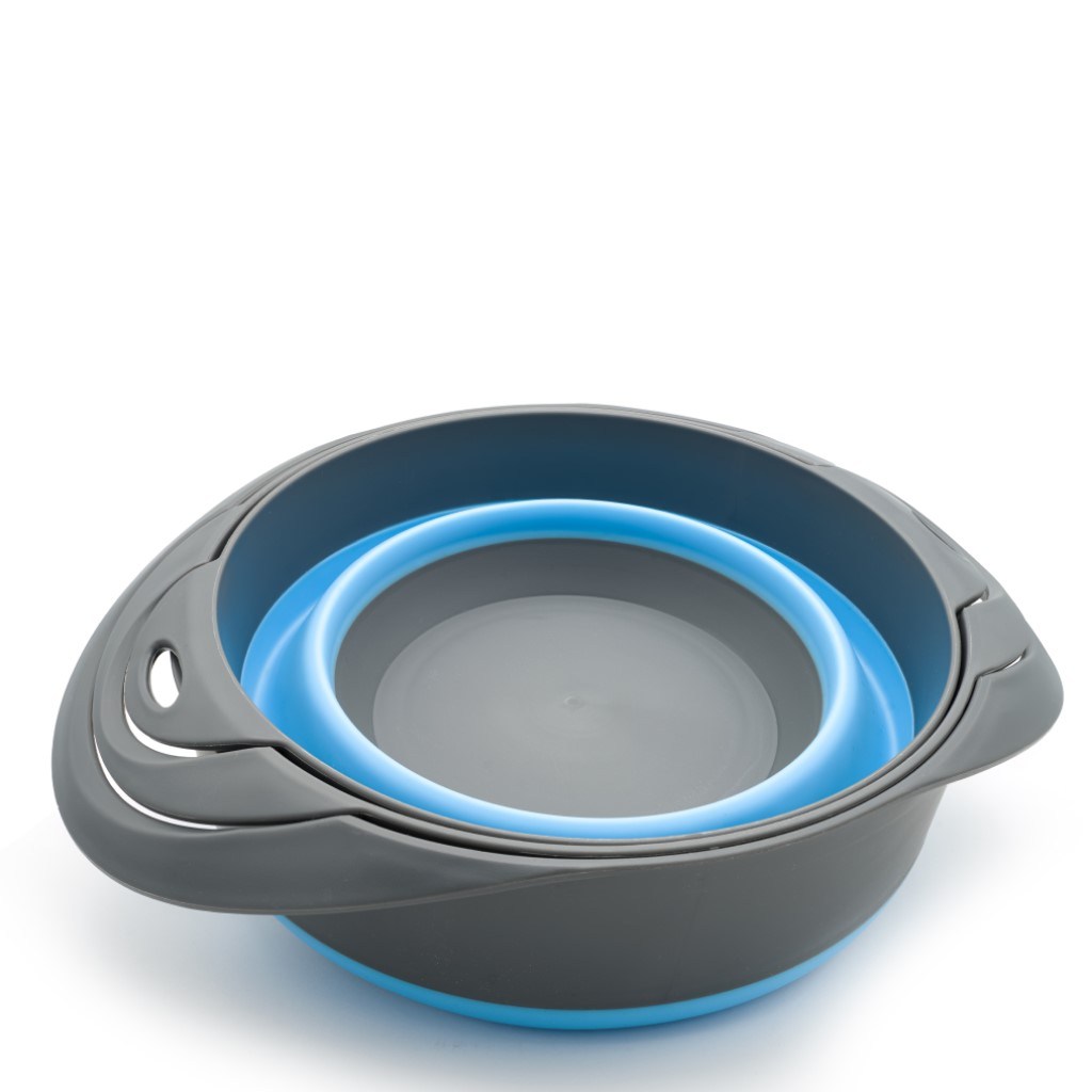 Flat Pack Bowls & Strainer Set collapsed