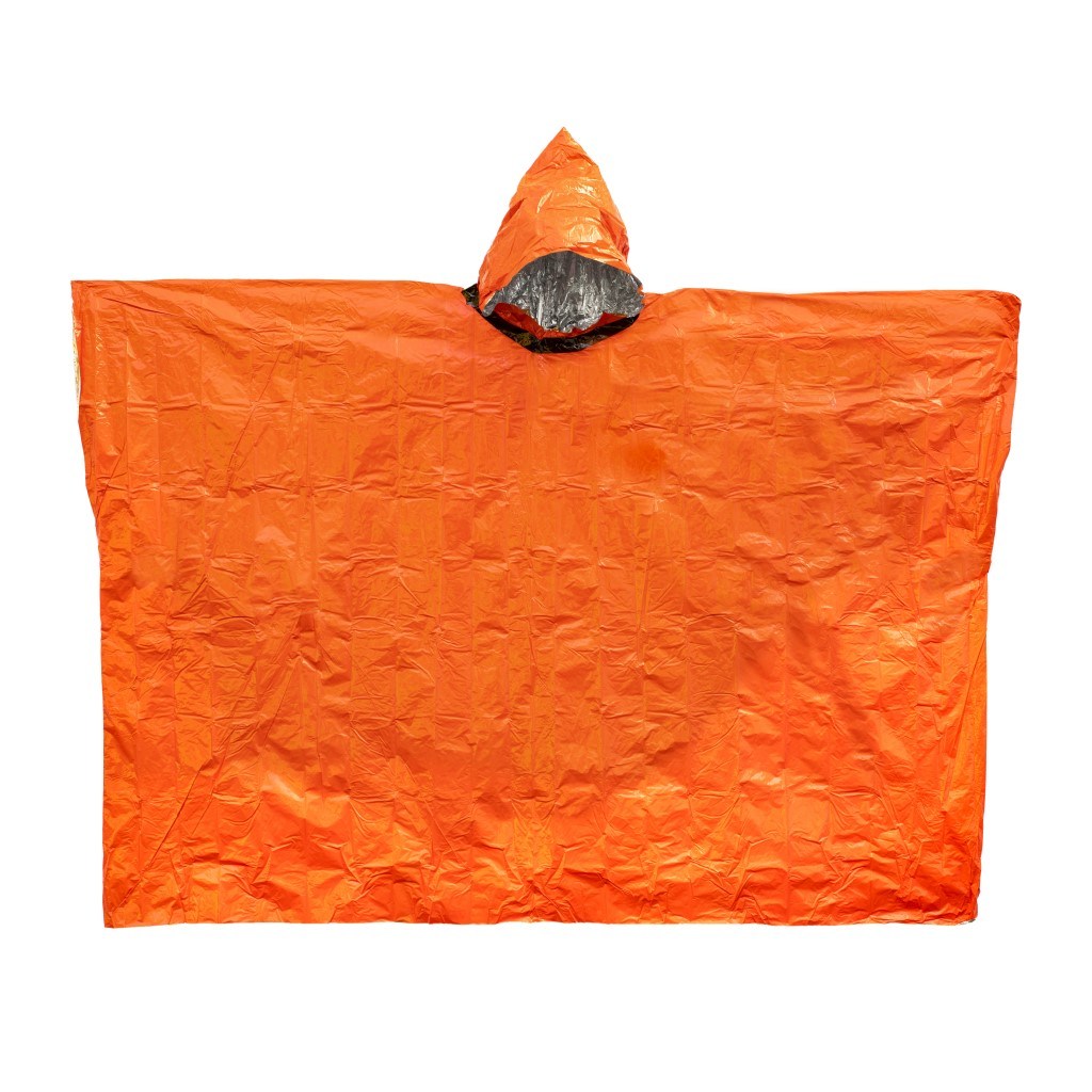 Heat Reflective Poncho laid flat